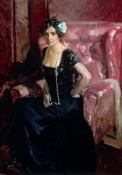 Clotilde en robe de soirée