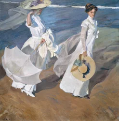 Promenade le long du rivage