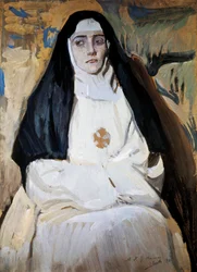 Une nonne. Peinture de Joaquín Sorolla (1863-1923)