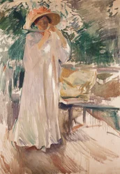 Clotilde dans son Jardin