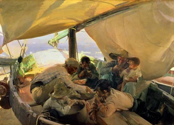 Déjeuner sur le bateau