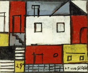 Composition à cinq couleurs