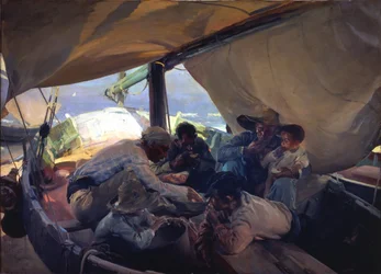 Déjeuner sur le bateau