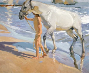 Le lavage du cheval, 1909
