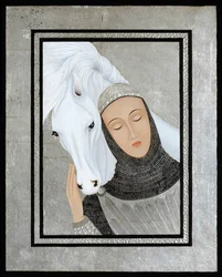 Joan Gathers Strength, 2017 (tempera à l