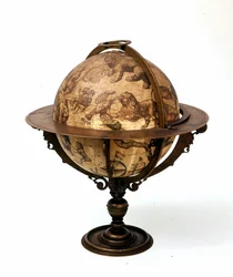 Globe céleste par Jodocus Hondius