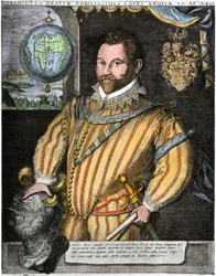 Portrait de Sir Francis Drake (gravure)