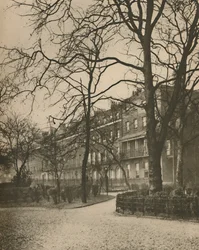Brunswick Square : Partie de la terre des pensions de Bloomsbury, vers 1935