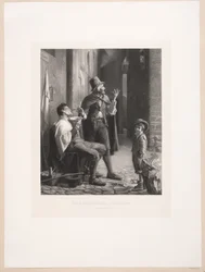 Danois : barbier de rue romain