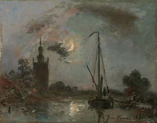 Overschie au clair de lune
