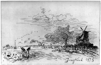 Canal près de Rotterdam, vers 1830-1890 1924
