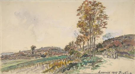 Route près de La Côte-Saint-André, 1885