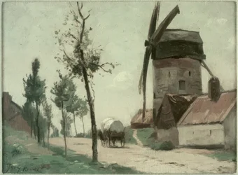 Rue avec moulin