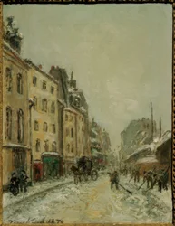 Rue du Faubourg Saint-Jacques, déneigeurs