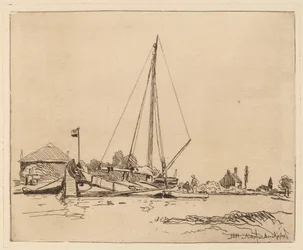 La barque amarrée