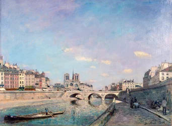 La Seine et Notre-Dame à Paris, 1864