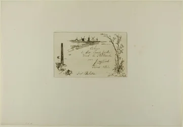 Title Page, from Cahier de six eaux-fortes, vues de Hollande