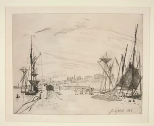 Vue du Port au Chemin de Fer à Honfleur