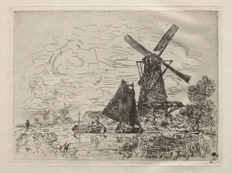 Moulins à vent en Hollande