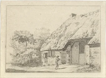 Homme avec une bêche près d