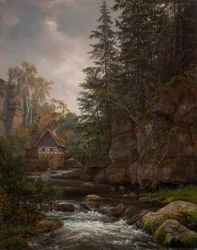 Le moulin Lochmühle dans la vallée de Liebethal
