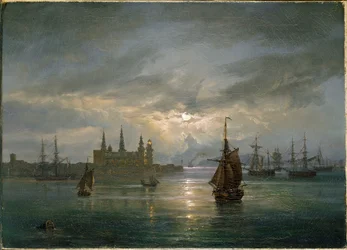 Château de Kronborg au clair de lune