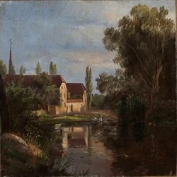 Le village de Plauen sur la rivière Weisseritz