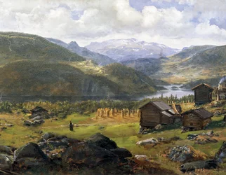 Vallée norvégienne par Johan Christian Clausen Dahl, Norvège, 19e siècle