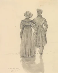 Homme et femme vus de dos