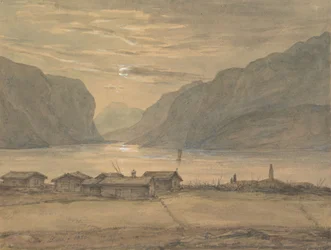 Skjolden au clair de lune