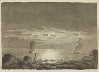 Deux navires au clair de lune