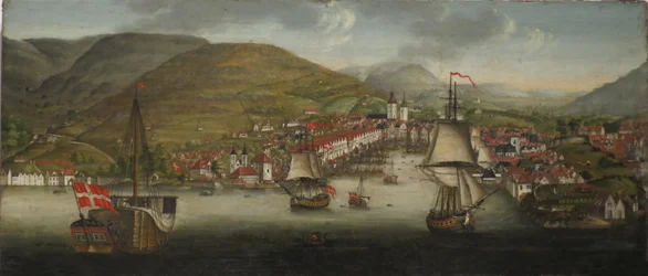 Vue du port de Bergen