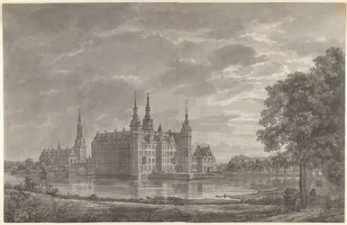 Vue du château de Frederiksborg depuis le nord-est