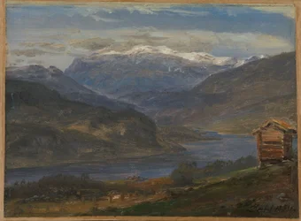 Vue de Hjelle dans le Valdres