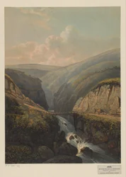 Vue sur la rivière Brandas à Java