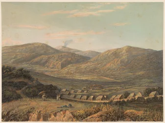 Vue sur les montagnes Tengger