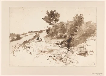 Paysage vallonné en France