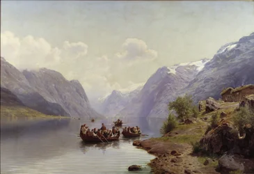 Cortège nuptial sur le fjord de Hardanger, 1865