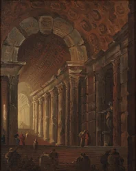 Un escalier voûté, vers 1783