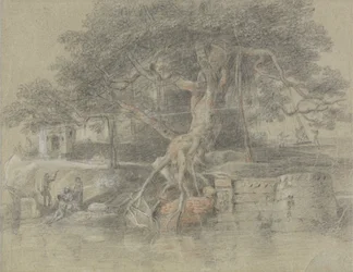 Un hindou mourant amené au fleuve Gange