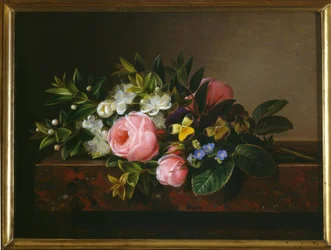 J.L. Jensen, Nature morte avec roses