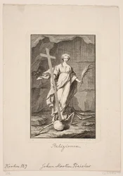 "La religion". Frontispice pour Geistliche Lieder