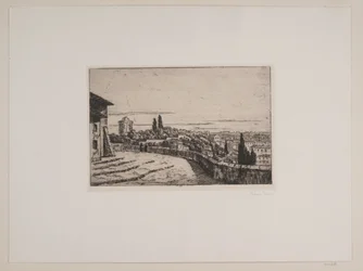 Vue sur Rome depuis la colline du Janicule