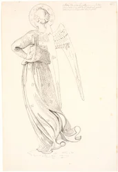 Ange vu de dos - d
