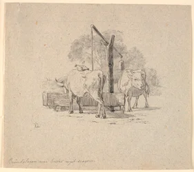 La poule et la vache. Illustration pour "Fables pour enfants" de Kaalund. Voir commentaire du catalogue d