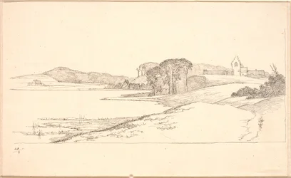 Partie près du lac de Søllerød, à droite l