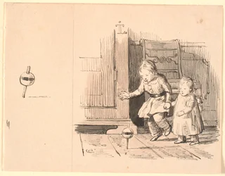 Le pot à rumeur. À gauche, petite étude du pot à rumeur