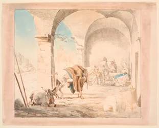 Scène dans une fromagerie