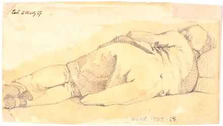 Homme endormi, vu de dos