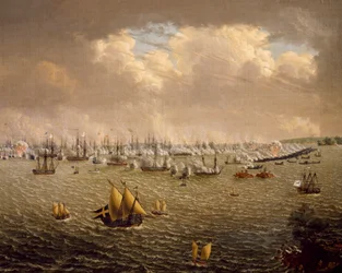 Bataille de Skargard entre les flottes suédoise et russe pour la domination de la Suède sur la Finlande, 10 juillet 1790